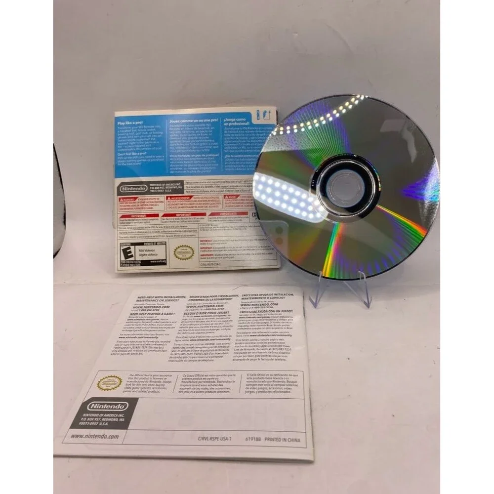 Wii Sports Nintendo Wii 2006 - Tested Bowling Golf Tennis Boxing Bball Mint CIB